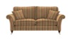 Large 2 Seater Sofa. Baslow Stripe Gold - Grade B